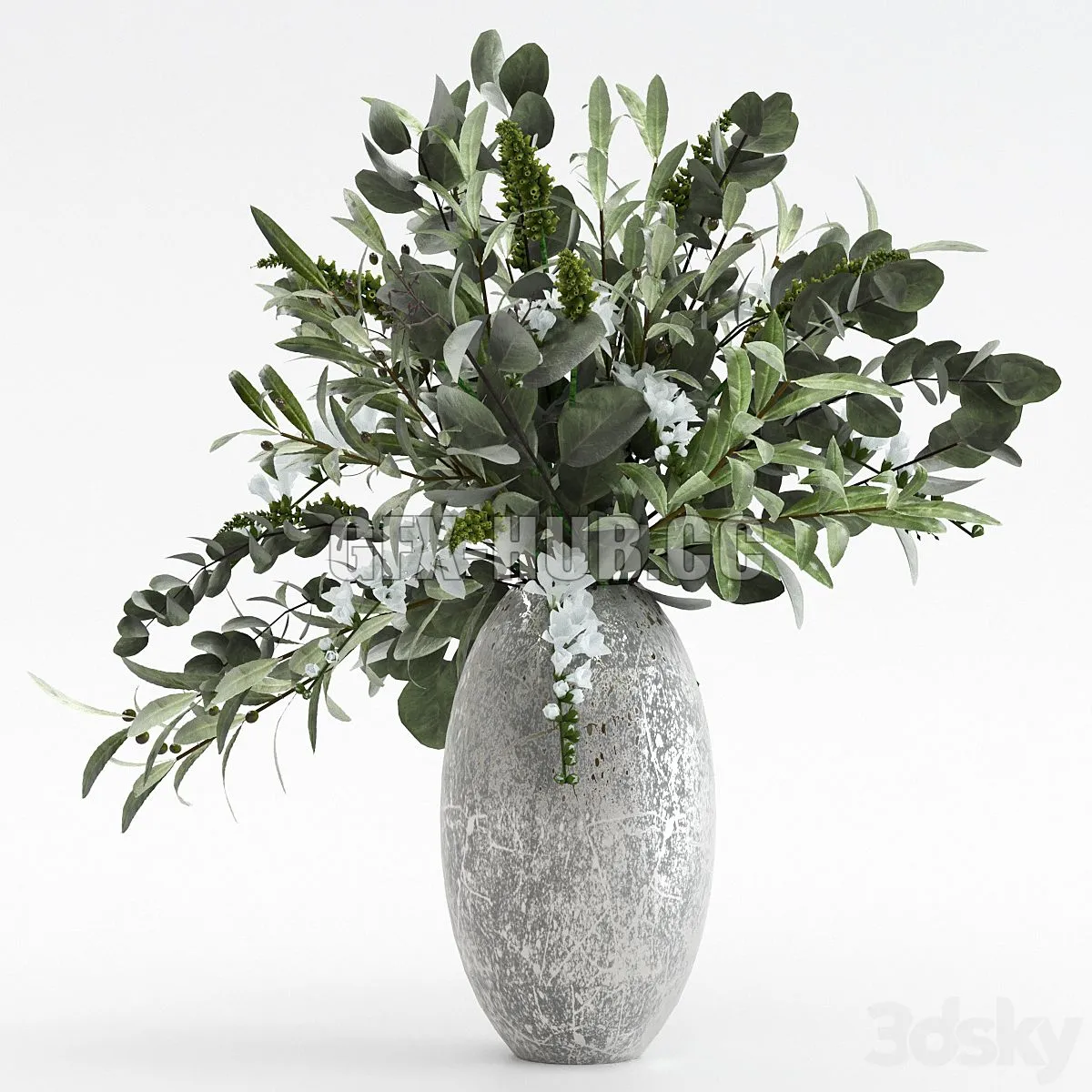 Bouquet in a vase 3D Model