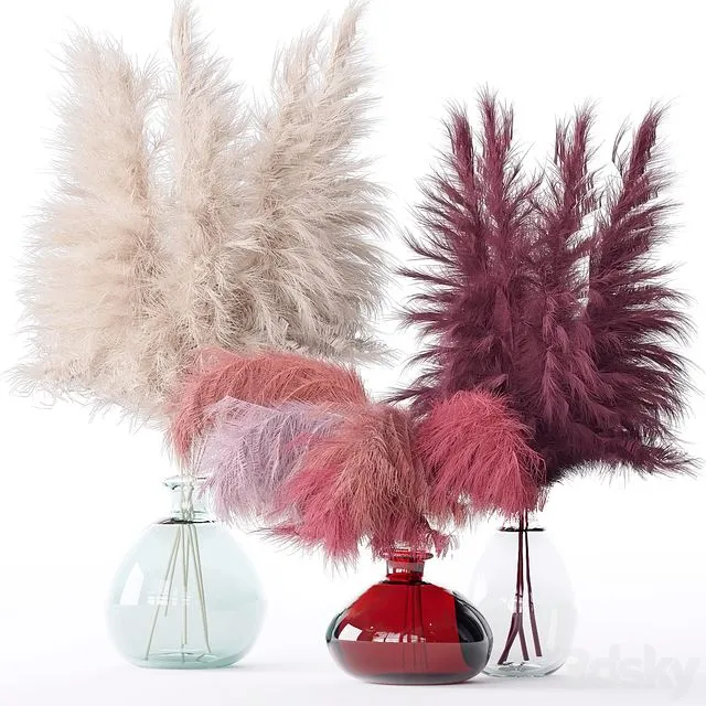 Bouquet in a vase 48 3D Model Bouquet in a vase 48 3D Model