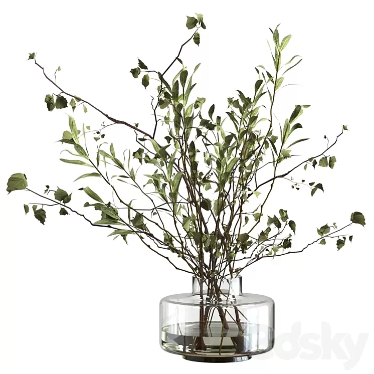 Bouquet of branches 3D Model Free Download