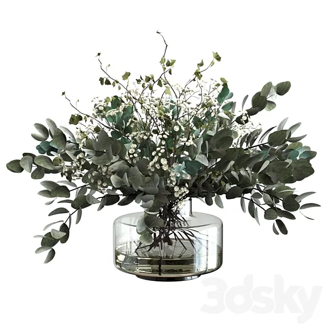 Bouquet of branches and herbs 3D Model Bouquet of branches and herbs 3D Model