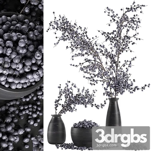 Bouquet Of Branches With Berries 549 Branches 3D Model Download Bouquet Of Branches With Berries 549 Branches 3D Model Download