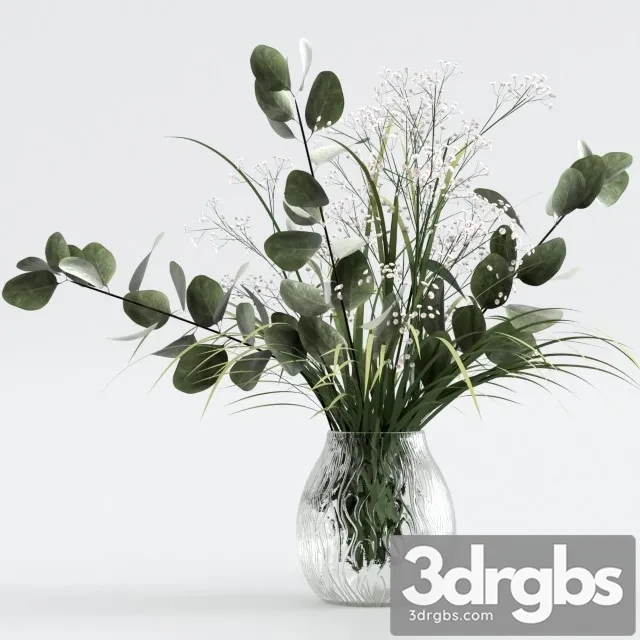 Bouquet of Eucalyptus with Grass and Flowers 3D Model Download Bouquet of Eucalyptus with Grass and Flowers 3D Model Download