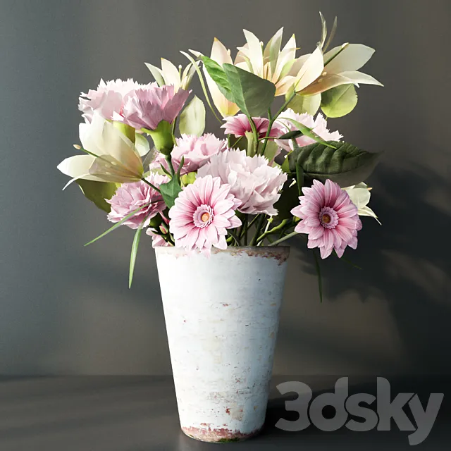 Bouquet of flowers 3D Model Bouquet of flowers 3D Model