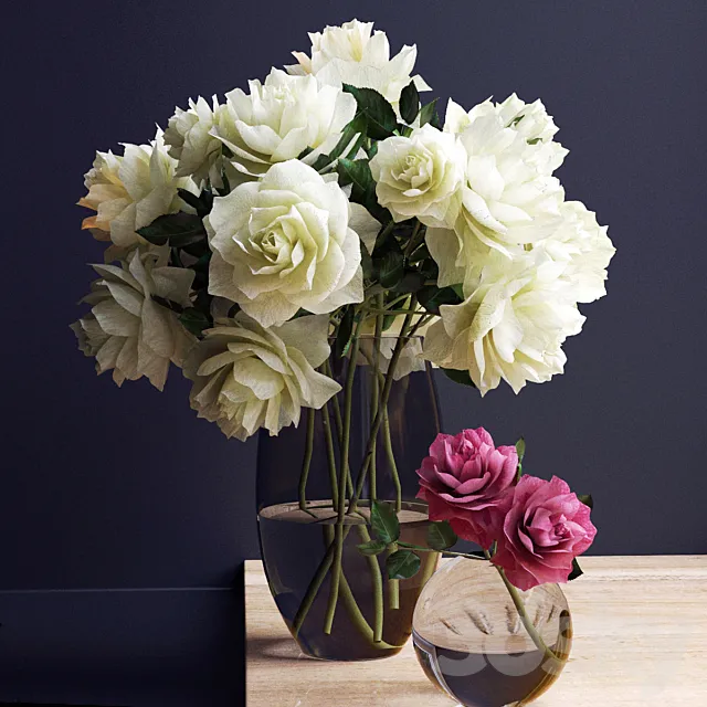 Bouquet of flowers in a vase 19 3D Model Bouquet of flowers in a vase 19 3D Model