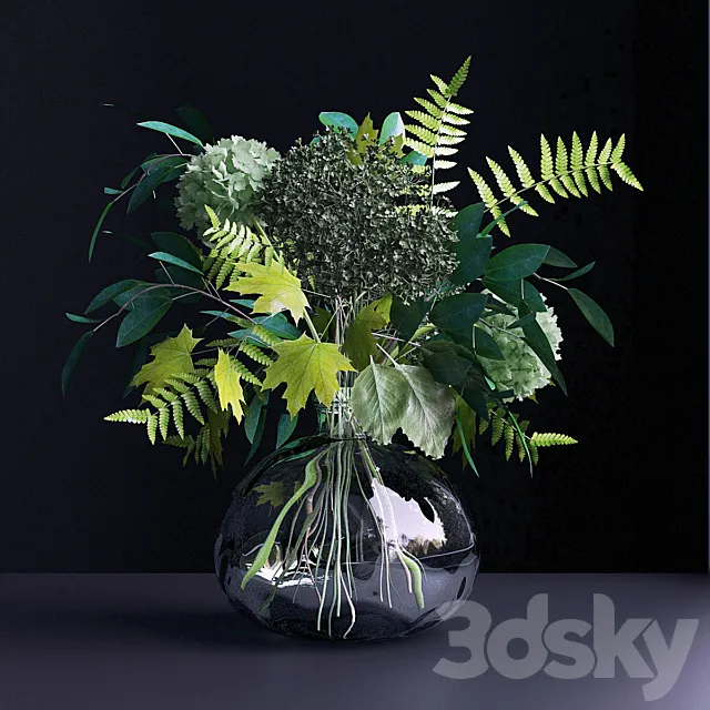 Bouquet of flowers in a vase 26 3D Model Bouquet of flowers in a vase 26 3D Model