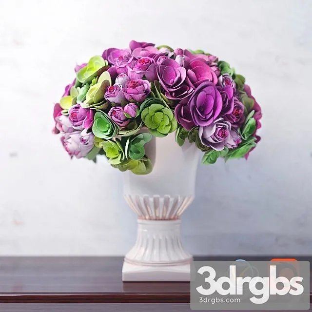 Bouquet Of Ghortensia Flowers And Roses 3 3D Model Download Bouquet Of Ghortensia Flowers And Roses 3 3D Model Download