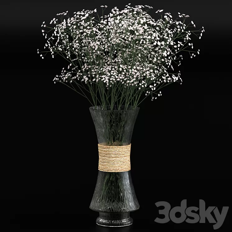 Bouquet of gypsophila 3D Model