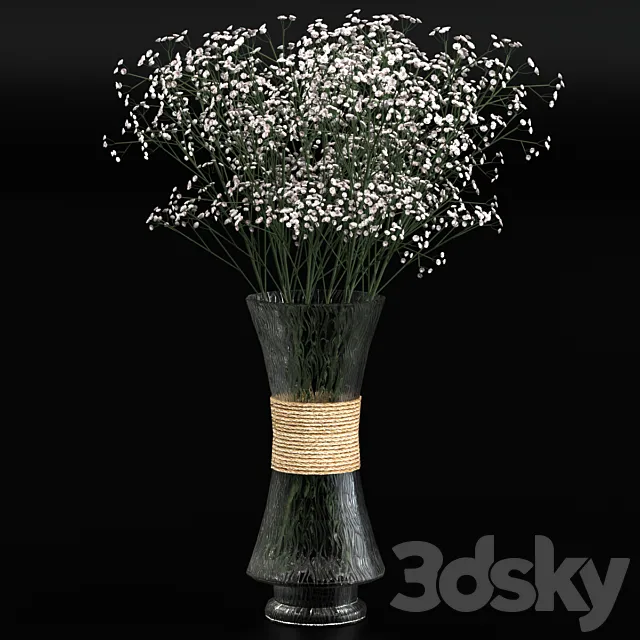 Bouquet of gypsophila 3DModel Bouquet of gypsophila 3DModel