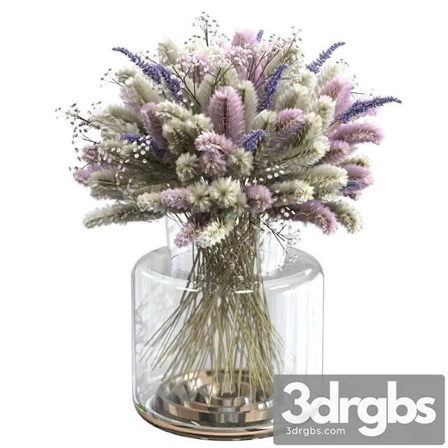 Bouquet of Lagurus and Lavender 3D Model Download Bouquet of Lagurus and Lavender 3D Model Download