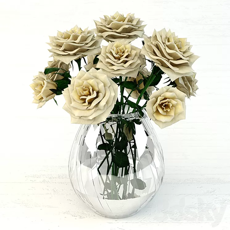 Bouquet of roses 3D Model Bouquet of roses 3D Model
