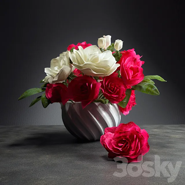 Bouquet of roses 3DModel Bouquet of roses 3DModel