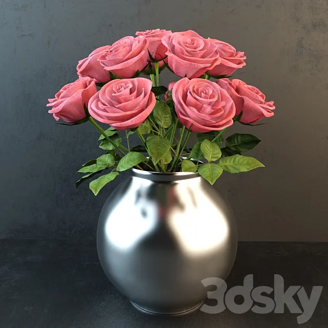 Bouquet of roses 3DModel Bouquet of roses 3DModel