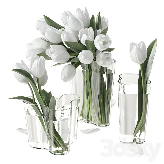 Bouquet of tulips 3D Model Bouquet of tulips 3D Model