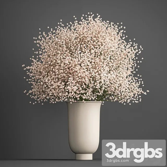 Bouquet of White Flowers in a Vase With Gypsophila Gibsolubka Kachim 201 3D Model Download Bouquet of White Flowers in a Vase With Gypsophila Gibsolubka Kachim 201 3D Model Download