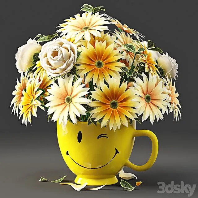 Bouquet Smile 3D Model Bouquet Smile 3D Model
