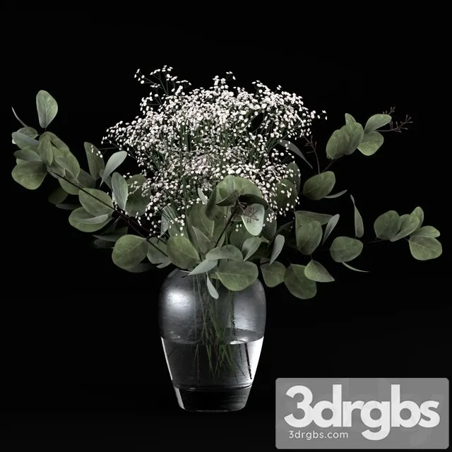 Bouquets of Eucalyptus With Flowers and Grass 3D Model Download Bouquets of Eucalyptus With Flowers and Grass 3D Model Download
