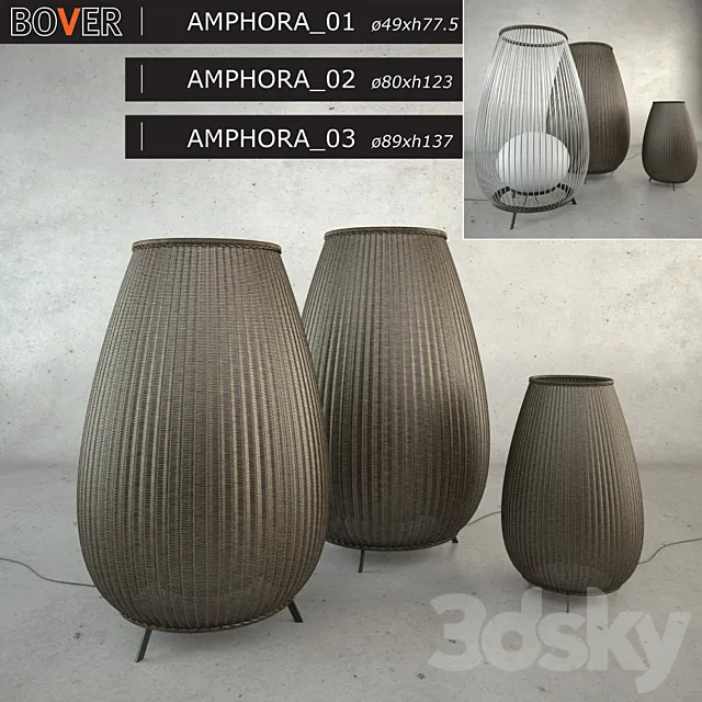 Bover Amphora Set 3DModel Bover Amphora Set 3DModel