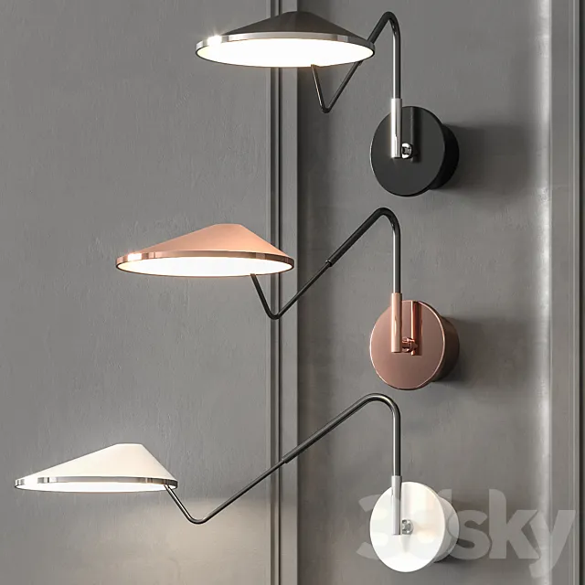 Bover Non La A 03 Sconce 3DModel Bover Non La A 03 Sconce 3DModel