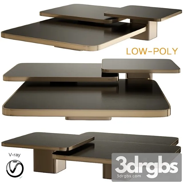 Bow coffee tables and side tables classicon (low poly) 2 3D Model Download