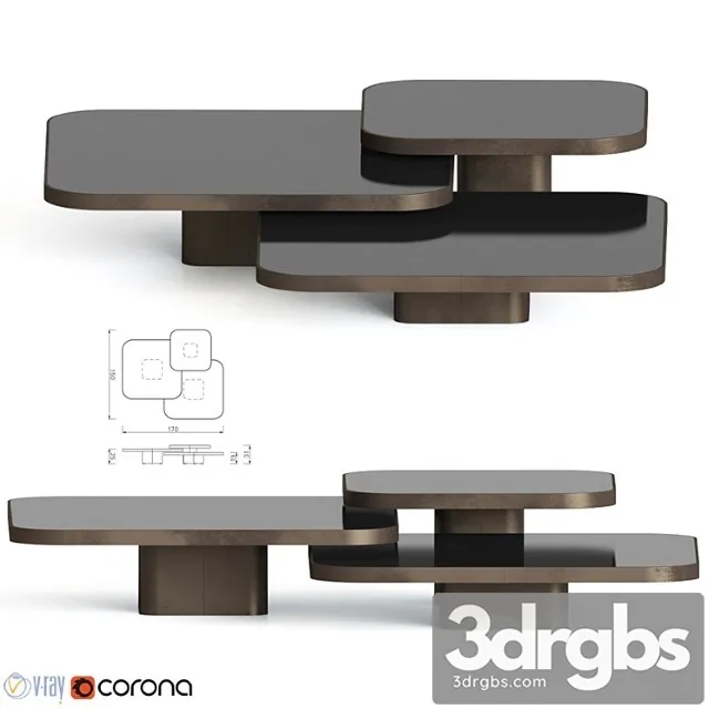 Bow Coffee Tables Classicon 3D Model Download