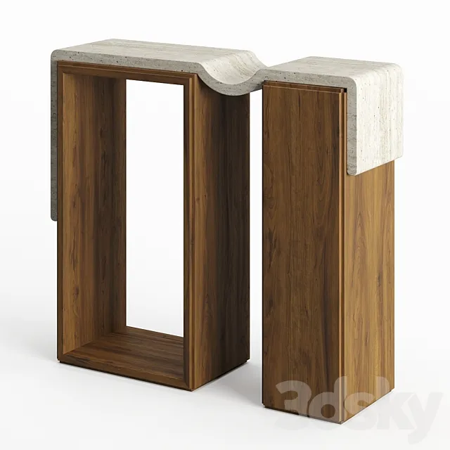 Bower Melt Console Table 3DModel