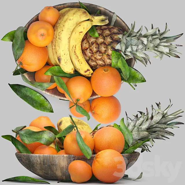 bowl of fruits 3D Model