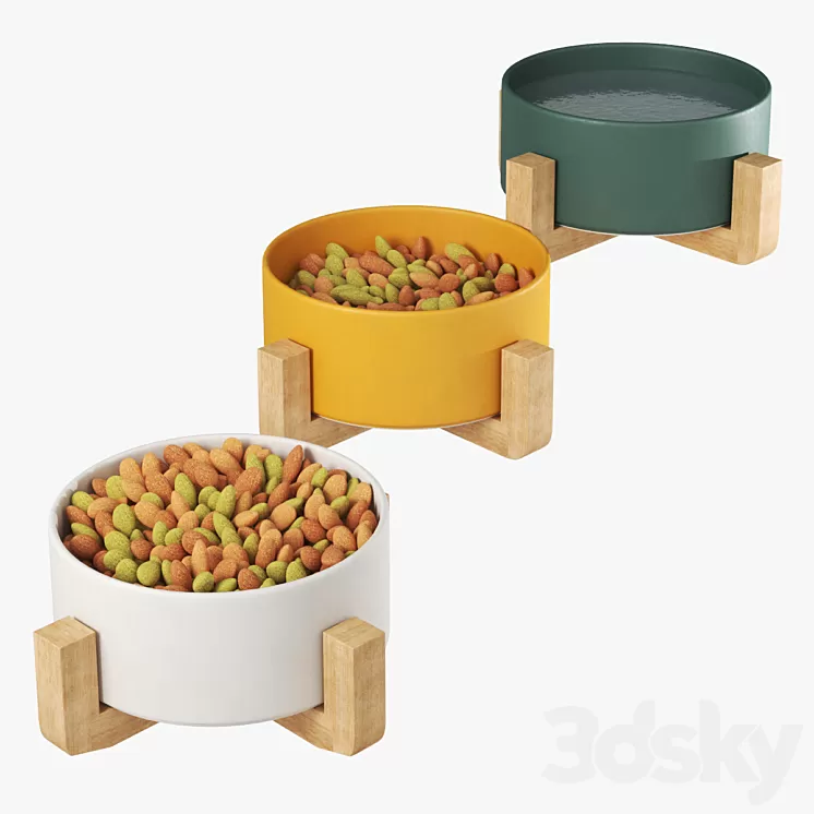 Bowl on stand 3D Model