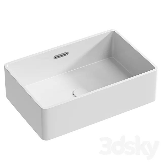 Bowl-sink Aquanet Perfect-2 48 273674 White 3D Model Bowl-sink Aquanet Perfect-2 48 273674 White 3D Model