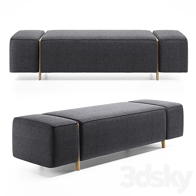 BOX WOOD | Bench by Inno 3DModel BOX WOOD | Bench by Inno 3DModel