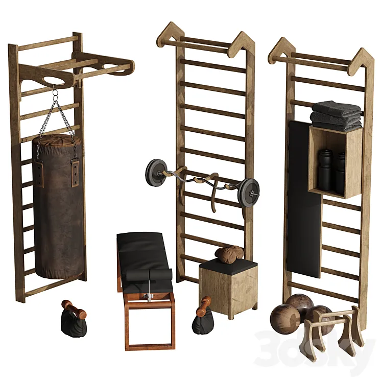 Boxing equipment 3D Model Free Download