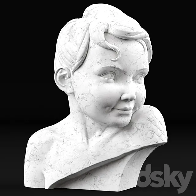 Boy`s bust 3DModel Boy`s bust 3DModel