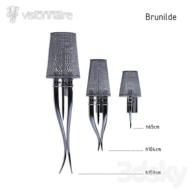BRA _ Wall Lamp_Brunilde IPE Cavalli (Visionnaire) 3DModel BRA _ Wall Lamp_Brunilde IPE Cavalli (Visionnaire) 3DModel