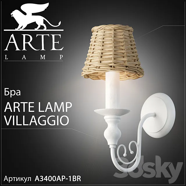 Bra arte lamp villaggio A3400AP-1BR 3DModel Bra arte lamp villaggio A3400AP-1BR 3DModel