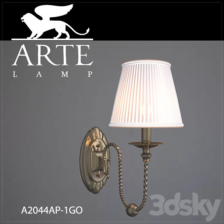 Bra ArteLamp A2044AP-1GO 3D Model Bra ArteLamp A2044AP-1GO 3D Model