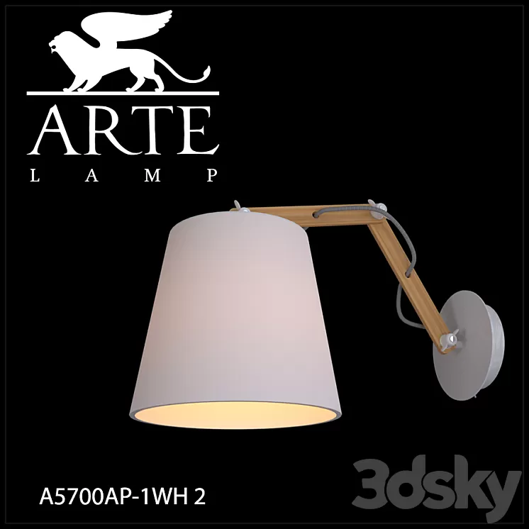 Bra ArteLamp A5700AP-1WH 3D Model Bra ArteLamp A5700AP-1WH 3D Model