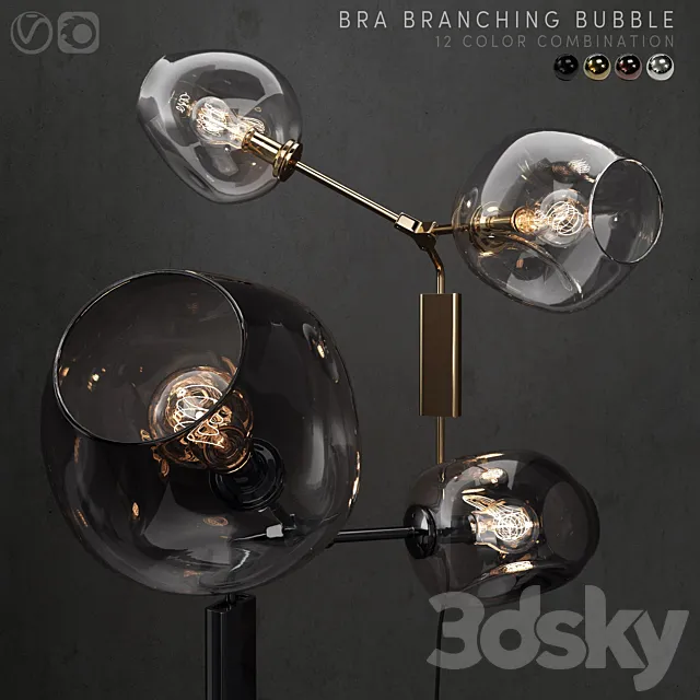 Bra branching bubble 3D Model