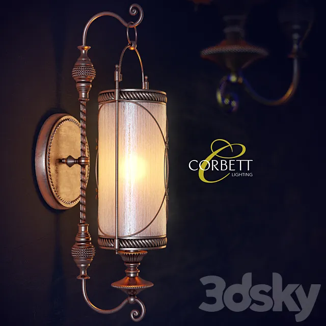 Bra Corbett Lighting 67-11 St. Moritz Bronze 3D Model