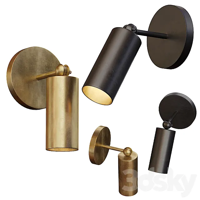 Bra CYLINDER SCONCE Designed by Apparatus Studio 3D Model Bra CYLINDER SCONCE Designed by Apparatus Studio 3D Model