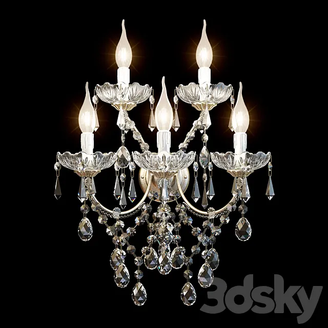 BRA DUE EFFE MARIA TERESA 5 LIGHTS 3D Model