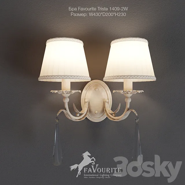 Bra Favourite Triste 1409-2W 3D Model Bra Favourite Triste 1409-2W 3D Model