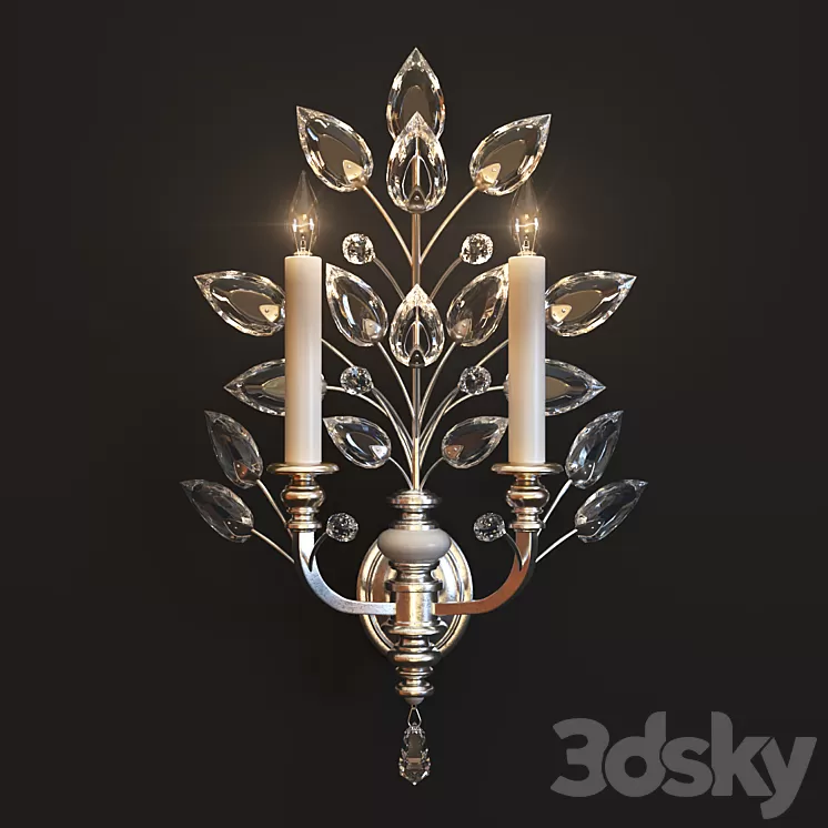 Bra Fine Art Lamps Crystal Laurel 759750ST 3D Model