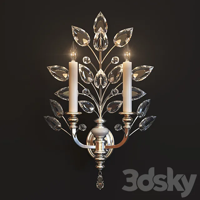 Bra Fine Art Lamps Crystal Laurel 759750ST 3DModel
