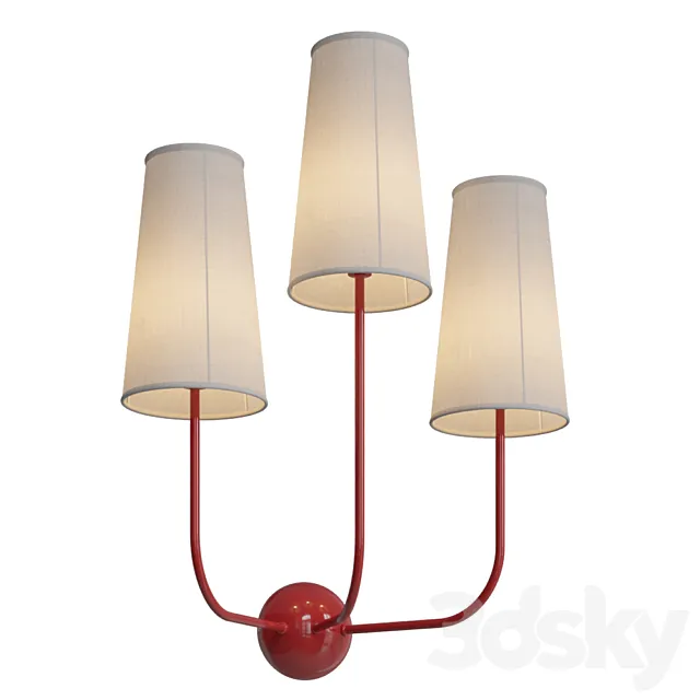 Bra Graceful Red Toadstools designed by Kelly Wearstler 3D Model Bra Graceful Red Toadstools designed by Kelly Wearstler 3D Model