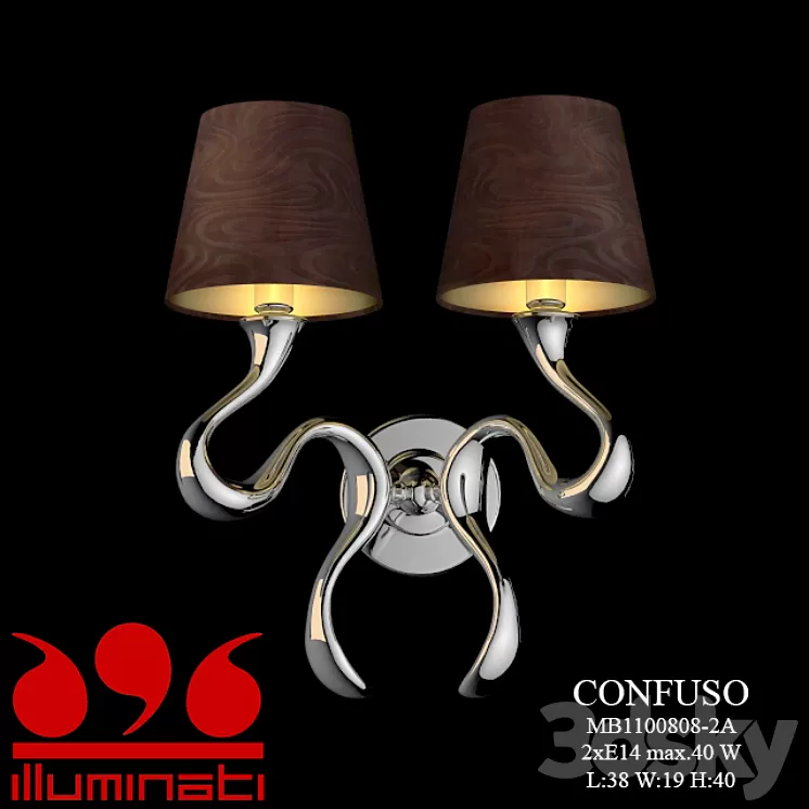 Bra Illuminati MD1100808-2A Confuso 3D Model Bra Illuminati MD1100808-2A Confuso 3D Model
