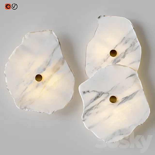 Bra Marble Flower 3D Model Bra Marble Flower 3D Model