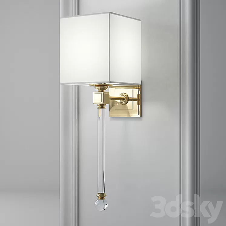 Bra Regina Andrew Crystal Sconce 3D Model Bra Regina Andrew Crystal Sconce 3D Model