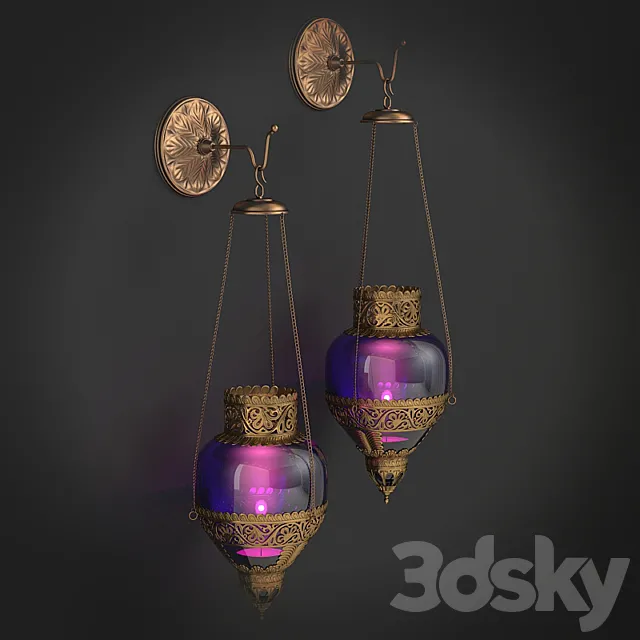 Bra Toscano Design sconce oriental 3DModel Bra Toscano Design sconce oriental 3DModel