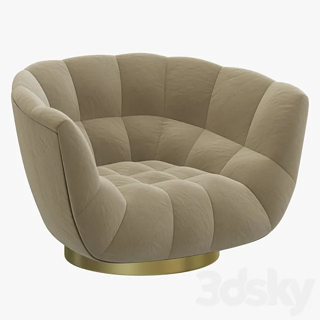 Brabbu Essex armchair 3D Model
