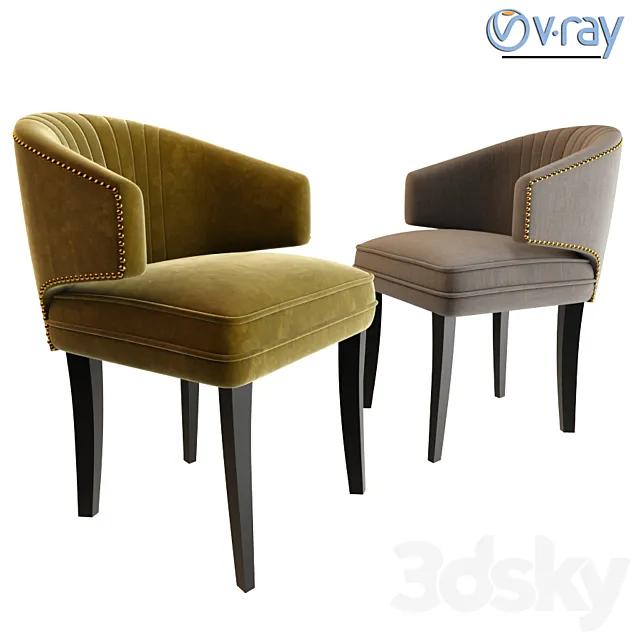 Brabbu Ibis Dining Chair 3D Model Brabbu Ibis Dining Chair 3D Model