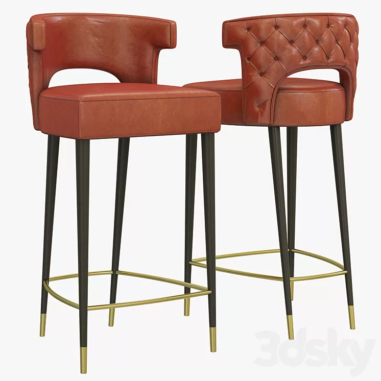Brabbu Kansas Counter Stool 3D Model